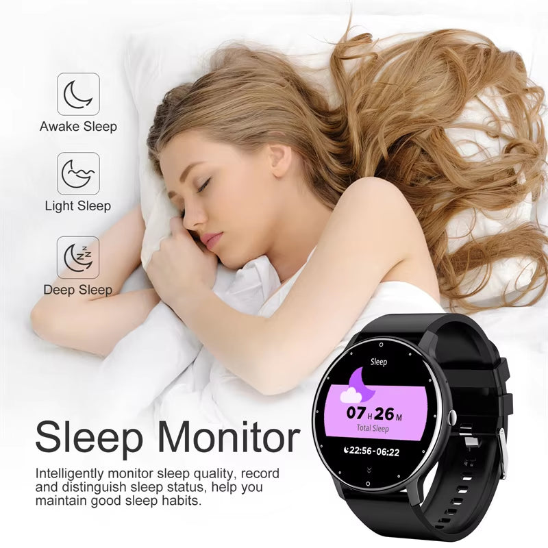 Smart Watch for Women & Men – Full Touch Screen Bluetooth Calling Fitness Tracker for Android & iOS