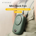Portable Hanging Neck Fan – Bladeless USB Rechargeable Cooling Fan with Adjustable Lanyard for Travel & Sports