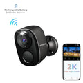 Wireless Outdoor Security Camera 2K HD – Battery Powered WiFi Camera with AI Motion Detection, Spotlight, Siren & Color Night Vision