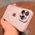 Magnetic Matte Translucent Case for iPhone 17 Pro Max with Luxury Lens Protector – MagSafe Compatible Shockproof Protective Cover