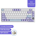 Ak820/Pro Wireless Mechanical Keyboard Bluetooth 5.1 2.4G USB-C Wired Hot Swappable RGB Gaming Keyboard Gasket Mount With