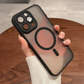 Magnetic Matte Translucent Case for iPhone 17 Pro Max with Luxury Lens Protector – MagSafe Compatible Shockproof Protective Cover