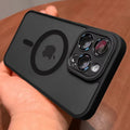 Magnetic Matte Translucent Case for iPhone 17 Pro Max with Luxury Lens Protector – MagSafe Compatible Shockproof Protective Cover