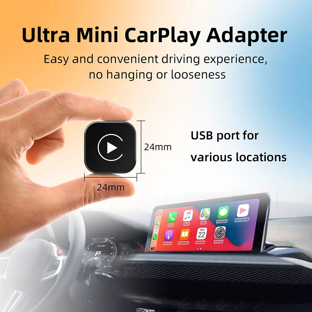 2-in-1 Wireless CarPlay & Android Auto Adapter | Smart AI Box for Seamless In-Car Connectivity