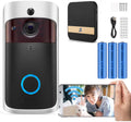 HD WiFi Video Doorbell Camera Wireless – Smart Doorbell with Motion Detection, Night Vision & Two-Way Audio for iOS & Android