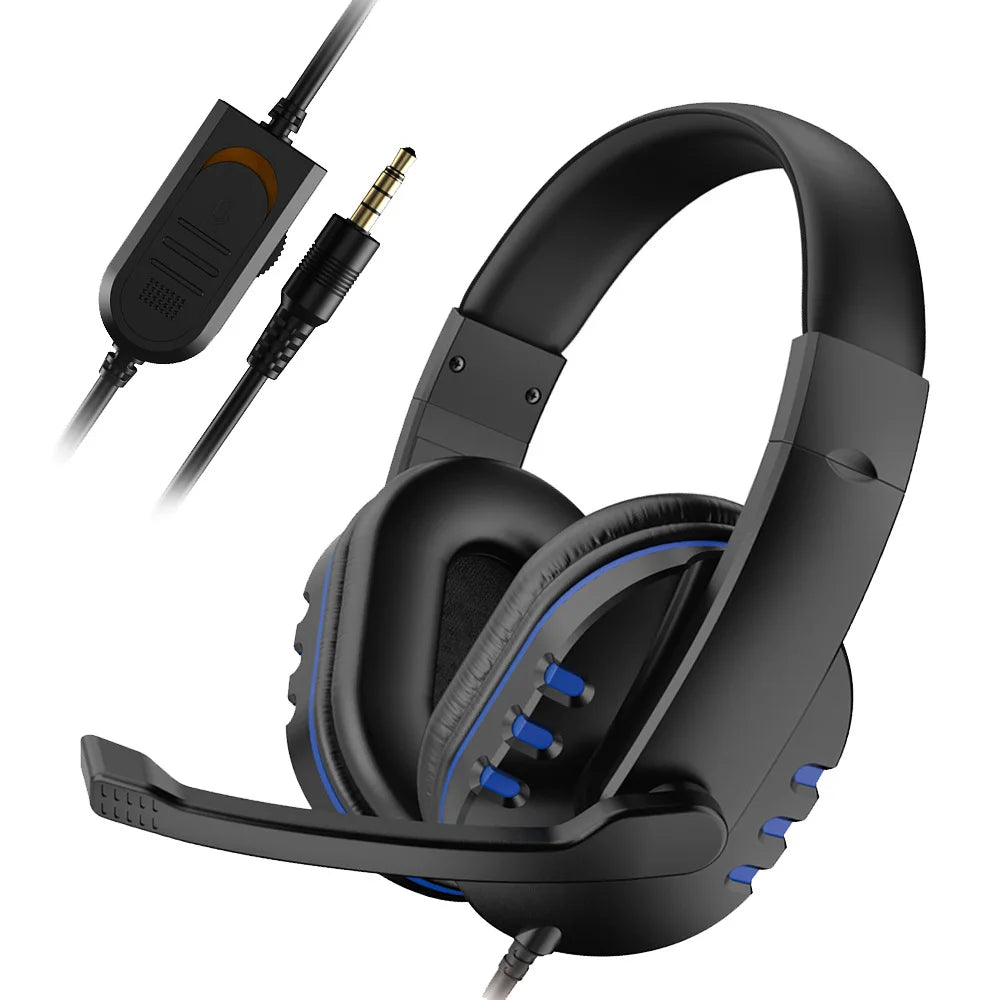 Wired Gaming Headset with Microphone | Stereo Headphones for PS4, PC, Laptop & Online Chat