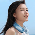 Portable Neck Fan 10000mAh Rechargeable Bladeless Fan – 3-Speed Silent Personal Cooling Fan for Outdoor Camping, Travel & Home