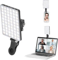 LED Portable Clip-On Selfie Light – Rechargeable Video Conference & Camera Light for iPhone, Laptop & Content Creation