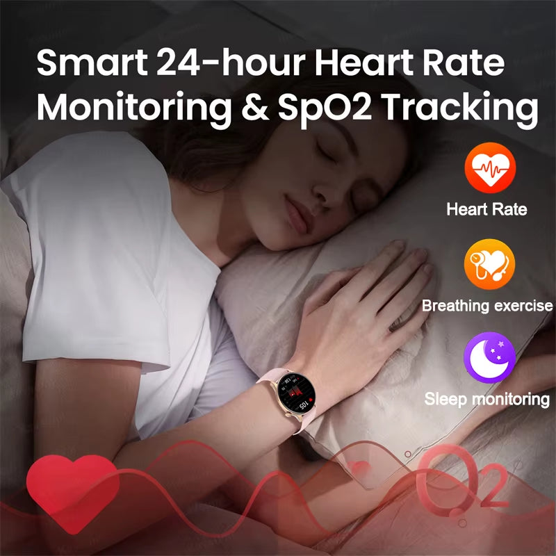 2026 NFC Smart Watch for Women | AMOLED HD Display, GPS, Bluetooth Calling, Heart Rate & Fitness Tracking