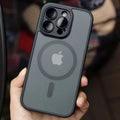 Magnetic Matte Translucent Case for iPhone 17 Pro Max with Luxury Lens Protector – MagSafe Compatible Shockproof Protective Cover