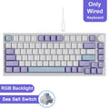 Ak820/Pro Wireless Mechanical Keyboard Bluetooth 5.1 2.4G USB-C Wired Hot Swappable RGB Gaming Keyboard Gasket Mount With
