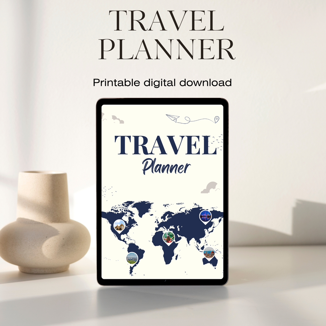 Fully Editable Travel Planner Bundle: 38 Pages, Itinerary, Budget, Journal, digital downloads