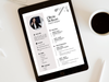 Modern Editable Resume Template Canva | Professional Minimal CV Design (Instant Download)