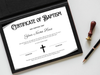 Editable Baptism Certificate Template | Christening Keepsake (Digital Download)