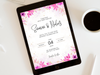 Floral Wedding Invitation Template | Elegant Canva Design (Digital Download)