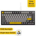 Ak820/Pro Wireless Mechanical Keyboard Bluetooth 5.1 2.4G USB-C Wired Hot Swappable RGB Gaming Keyboard Gasket Mount With