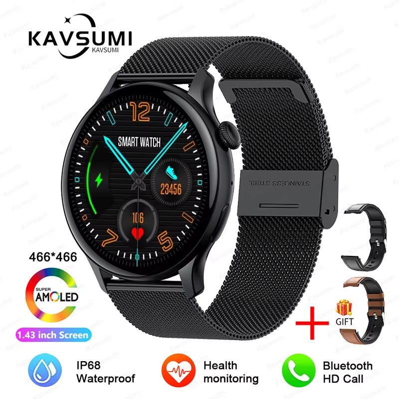 2026 NFC Smart Watch for Women | AMOLED HD Display, GPS, Bluetooth Calling, Heart Rate & Fitness Tracking