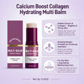 Calcium Boost Collagen Multi Balm Stick – Hydrating & Moisturizing Face, Lips, Eyes & Neck Skincare Balm