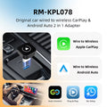 2-in-1 Wireless CarPlay & Android Auto Adapter | Smart AI Box for Seamless In-Car Connectivity