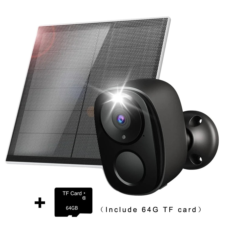 Wireless Outdoor Security Camera 2K HD – Battery Powered WiFi Camera with AI Motion Detection, Spotlight, Siren & Color Night Vision