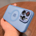 Magnetic Matte Translucent Case for iPhone 17 Pro Max with Luxury Lens Protector – MagSafe Compatible Shockproof Protective Cover