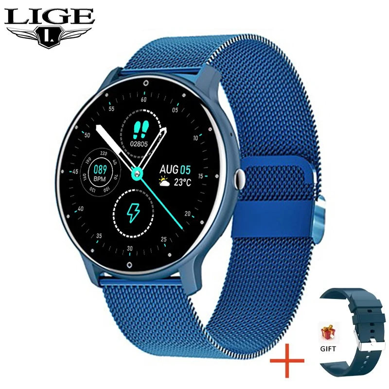 Smart Watch for Women & Men – Full Touch Screen Bluetooth Calling Fitness Tracker for Android & iOS