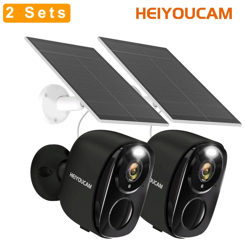 Wireless Outdoor Security Camera 2K HD – Battery Powered WiFi Camera with AI Motion Detection, Spotlight, Siren & Color Night Vision