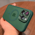 Magnetic Matte Translucent Case for iPhone 17 Pro Max with Luxury Lens Protector – MagSafe Compatible Shockproof Protective Cover