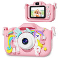 1080P HD Kids Digital Camera with 2.0” Screen & Silicone Protective Case | Toddler Digital Video Camera Toy for Boys & Girls
