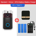 HD WiFi Video Doorbell Camera Wireless – Smart Doorbell with Motion Detection, Night Vision & Two-Way Audio for iOS & Android
