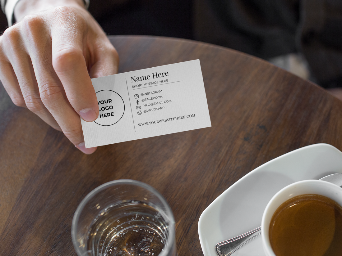 Editable Canva Business Card Template | Modern Minimalist Design (Digital Download)