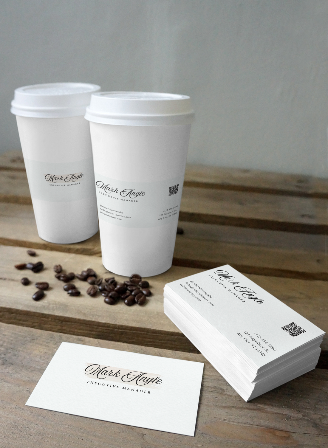 Editable Canva Business Card Template | Modern Minimalist Design (Digital Download)